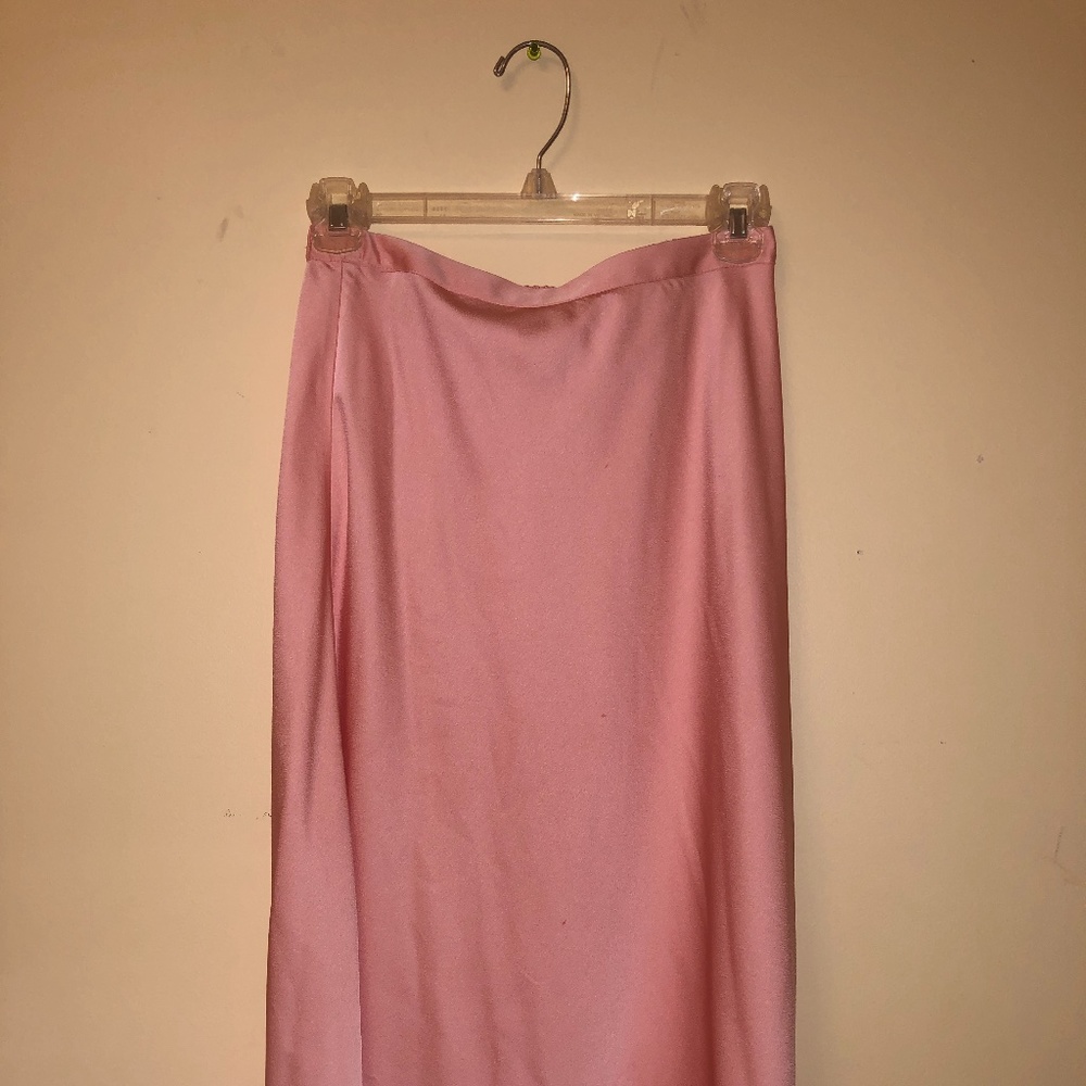 Small JCrew Silk Pink Midi